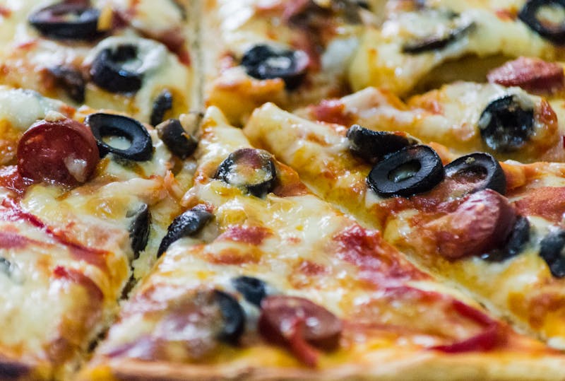 Marcos party catering package with assorted pizzas